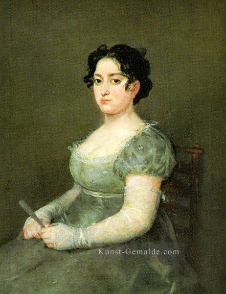 die Frau mit einem Fan Porträt Francisco Goya Ölgemälde